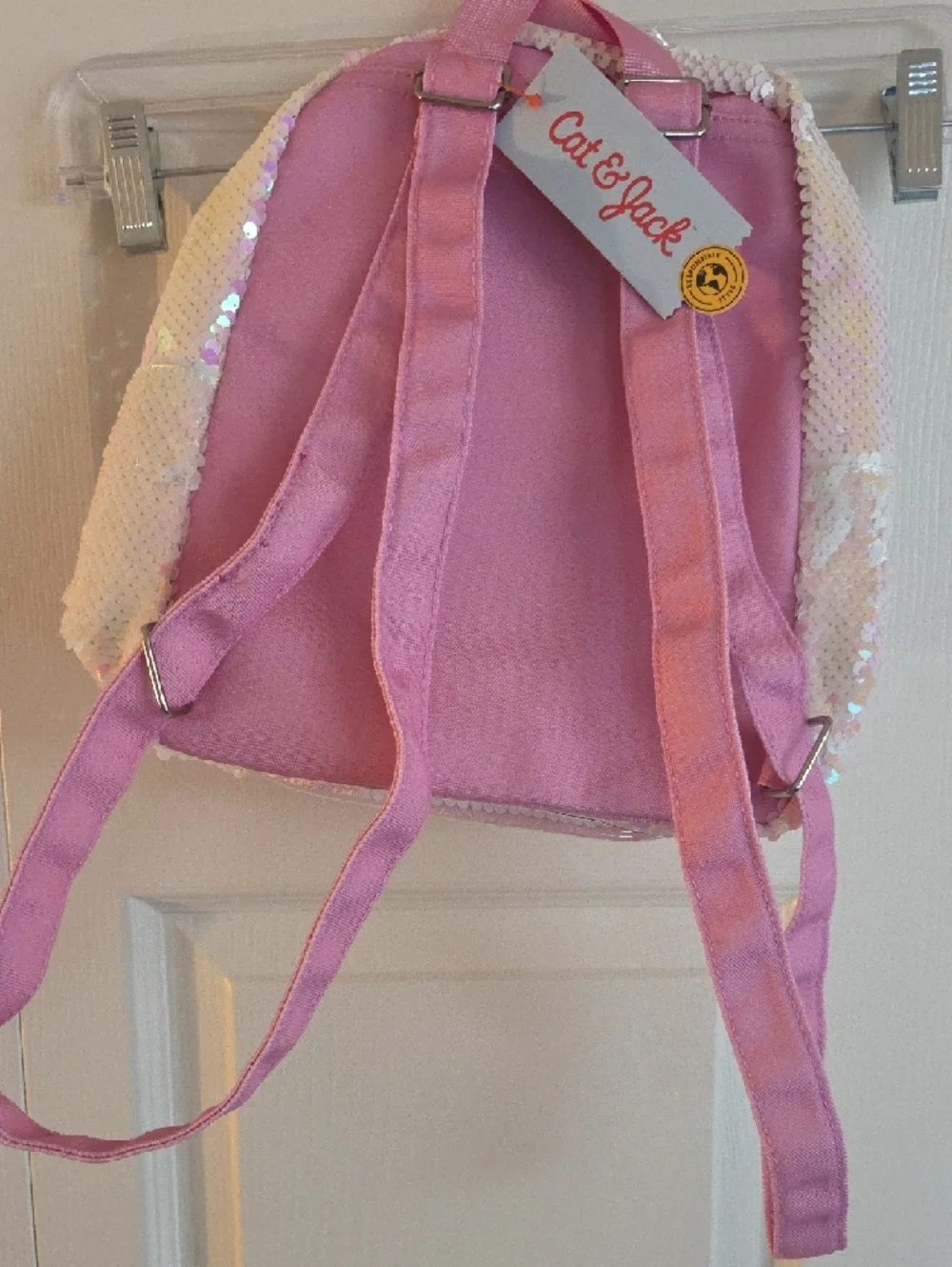 Cat & Jack Girls' Sequin Llama Backpack